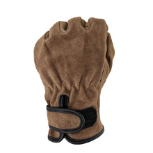 Load image into Gallery viewer, 1 Pair Outdoor Cowhide Protective Gloves Camping Welding Gardening Picking Heavy Lifting Fireproof Anti-Slip Wear Labor Protective Gloves

