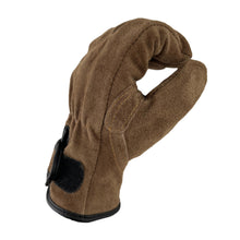 Load image into Gallery viewer, 1 Pair Outdoor Cowhide Protective Gloves Camping Welding Gardening Picking Heavy Lifting Fireproof Anti-Slip Wear Labor Protective Gloves
