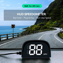 Load image into Gallery viewer, Car Head Display Digital GPS Speedometer HUD Speed Meter KMH MPH Dispaly Plug and Play for Vehicle Truck Motorcycle Auto Part Accessories
