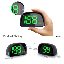 Load image into Gallery viewer, Car Head Display Digital GPS Speedometer HUD Speed Meter KMH MPH Dispaly Plug and Play for Vehicle Truck Motorcycle Auto Part Accessories
