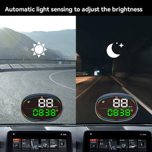 Load image into Gallery viewer, Car HUD Head Up Display Car Digital GPS Speedometer Gauges Compass Speed Meter Atmosphere Light Overspeed Alarm With Atmosphere Light Pickup Trucks
