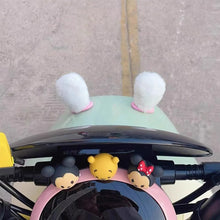 Load image into Gallery viewer, 2Pcs Car Motorcycle Helmet Decoration Electric Bike Soft Plush Ears For Motocross Full Face Off Road Helmet Sticker
