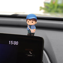 Load image into Gallery viewer, 4Pcs Little Boys Car Center Console Dashboard Navigator Screen Decoration Ornaments Auto Interior Accessories For Computer Display
