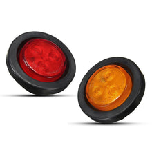 Load image into Gallery viewer, 1Pc 4LED Truck Side Lights Trailer Clearance Marker Lights LED Marker Lights Warning Round Rear Light 10-30V
