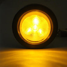Load image into Gallery viewer, 1Pc 4LED Truck Side Lights Trailer Clearance Marker Lights LED Marker Lights Warning Round Rear Light 10-30V
