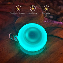 Load image into Gallery viewer, Pet Night Walking Safety Light Pendant Dog Puppy Led Silicone Glowing Collar Flashing Pendant Outdoor Hiking Backpack Bag Lights
