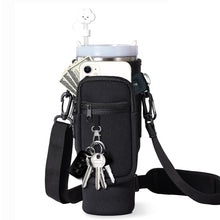 Load image into Gallery viewer, 40oz Neoprene Water Bottle Carrier Bag For Stanley Quencher Cup Sleeve Adjustable Shoulder Strap Non-slip Insulated Mug Cover

