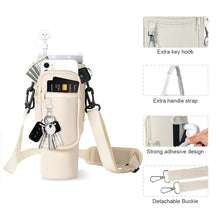 Load image into Gallery viewer, 40oz Neoprene Water Bottle Carrier Bag For Stanley Quencher Cup Sleeve Adjustable Shoulder Strap Non-slip Insulated Mug Cover
