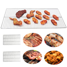Load image into Gallery viewer, Stainless Steel Food Grade 60cm Rectangle BBQ Charcoal Grate Barbecue Grill Wire Grid Mesh Net
