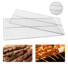 Load image into Gallery viewer, Stainless Steel Food Grade 60cm Rectangle BBQ Charcoal Grate Barbecue Grill Wire Grid Mesh Net
