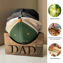 Load image into Gallery viewer, Wooden Hat Holder Baseball Hats Holders Storage Rack Cap Bracket Gift For Dad Papa Husband Mens
