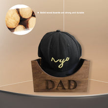 Load image into Gallery viewer, Wooden Hat Holder Baseball Hats Holders Storage Rack Cap Bracket Gift For Dad Papa Husband Mens
