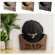 Load image into Gallery viewer, Wooden Hat Holder Baseball Hats Holders Storage Rack Cap Bracket Gift For Dad Papa Husband Mens
