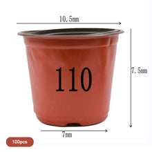 Load image into Gallery viewer, 100Pcs 4 Size Plant Pot Garden Nursery Cup Flowerpots Planter Seed Trays Flower Vegetable Container Grow Box
