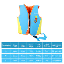 Load image into Gallery viewer, Kids Neoprene Life Jacket Baby Children Life Vest Water Sports Swimsuit 10-27 KG Children Swimming Aid Training Shark Life Vest
