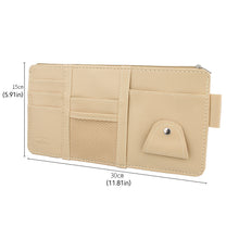 Load image into Gallery viewer, Car Visor Organizer Sunglasses Holder Visor Multi-Pocket Accessories for Trucks Interior Car Accessories Pouch Pen Holder
