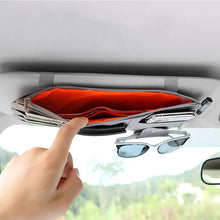 Load image into Gallery viewer, Car Visor Organizer Sunglasses Holder Visor Multi-Pocket Accessories for Trucks Interior Car Accessories Pouch Pen Holder
