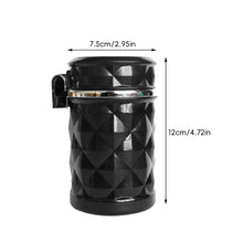 Load image into Gallery viewer, Universal Aluminum Alloy Car Ashtray With LED Light Ash Tray Cup Smokeless Portable Auto Ashtray Flame Retardant Car Accessories
