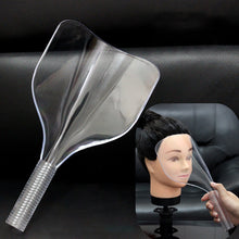 Load image into Gallery viewer, Salon Haircut Face Mask Hair Dyeing Protector Cover Reusable Handheld Hairspray Mask Professional Barber Accessories

