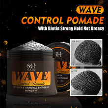 Load image into Gallery viewer, Hair Style Wave Control Pomade Black Men Strong Hold 360 Waves Layered Style Clay Wavy Grease Builder for Hair Silky Shine
