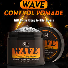 Load image into Gallery viewer, Hair Style Wave Control Pomade Black Men Strong Hold 360 Waves Layered Style Clay Wavy Grease Builder for Hair Silky Shine
