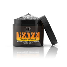 Load image into Gallery viewer, Hair Style Wave Control Pomade Black Men Strong Hold 360 Waves Layered Style Clay Wavy Grease Builder for Hair Silky Shine
