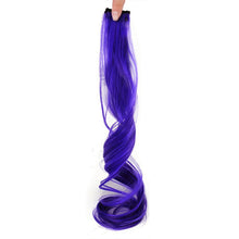 Load image into Gallery viewer, Colored Large Wave Long Curly Wig Ear Hanging Dye Hair Extensions Invisible High Temperature Silk Wig Patch
