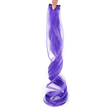 Load image into Gallery viewer, Colored Large Wave Long Curly Wig Ear Hanging Dye Hair Extensions Invisible High Temperature Silk Wig Patch
