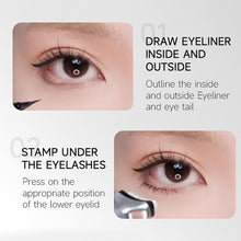 Load image into Gallery viewer, Simple Eyeliner Pen Waterproof and Non Dizzy Makeup Under Eyelash Seal Eyeliner Pen with Inkpad Eyeliner Liquid Pen Waterproof Eyeliner Pen
