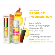 Load image into Gallery viewer, Ginger Mint Lip Enriching Oil Plant Lip Care Essence Liquid Enhances Plump Lip Lip Oil Makeup Cosmetics
