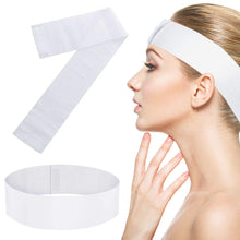 Load image into Gallery viewer, Disposable Hair Band Beauty Salon Skin Management Care Spa White Elastic Non-woven Fabric Hair Band
