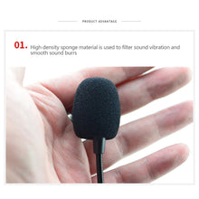 Load image into Gallery viewer, 10Pcs Black Mic Protector Replacement Headset Foam Covers Windscreen Windshield Sponge Covers Microphone Cover for Meeting Mic
