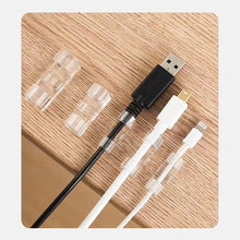 Load image into Gallery viewer, 20/5PCS USB Cable Organizer Clips Wire Winder Holder Earphone Mouse Cord Clip Protector Management Adhesive Hooks Desk Clamp
