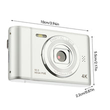 Load image into Gallery viewer, 4K 5000W Pixels Retro HD Camera Double Photography 8X Zoom Home Travel Portable Card Camera
