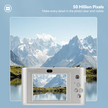 Load image into Gallery viewer, 4K 5000W Pixels Retro HD Camera Double Photography 8X Zoom Home Travel Portable Card Camera
