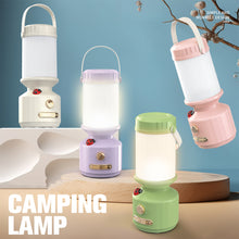 Load image into Gallery viewer, Portable Outdoor Camping Light With Ladybug Decorated LED USB Rechargeable Hanging Portable Ambiance Light
