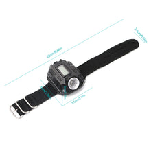 Load image into Gallery viewer, Multifunctional Outdoor Emergency Watch Light With Compass Camping Hike Rechargeable Wrist Light LED Glare Flashlight
