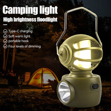 Load image into Gallery viewer, Multi-Functional Outdoor Camping Alien Atmosphere Light USB Charging LED Strong Light Emergency Tent Light Portable Flashlight
