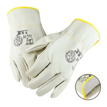 Load image into Gallery viewer, 1Pair Cowhide Electric Welding Protective Gloves Wear-Resistant Anti-Scald Industrial Protective Gloves
