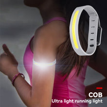 Load image into Gallery viewer, Outdoor COB Floodlight Sensor Arm Light Elastic Adjustable Ultra Light LED Night Run Night Fishing Flashlight USB Charging
