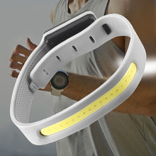 Load image into Gallery viewer, Outdoor COB Floodlight Sensor Arm Light Elastic Adjustable Ultra Light LED Night Run Night Fishing Flashlight USB Charging
