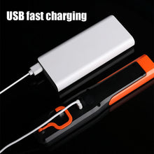 Load image into Gallery viewer, Portable LED Work Light With Magnet And Hook USB Rechargeable Flashlight For Car Repair Outdoor Camping
