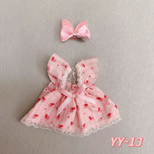Load image into Gallery viewer, 20CM Cotton Doll Rompers Cartoon Plush Doll Replacement Outfit Playing House Accessories Mini Clothes
