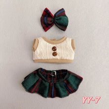Load image into Gallery viewer, 20CM Cotton Doll Rompers Cartoon Plush Doll Replacement Outfit Playing House Accessories Mini Clothes
