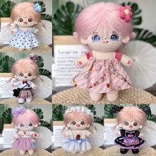 Load image into Gallery viewer, 20CM Cotton Doll Rompers Cartoon Plush Doll Replacement Outfit Playing House Accessories Mini Clothes
