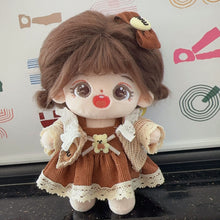 Load image into Gallery viewer, 20CM Cotton Doll Rompers Cartoon Plush Doll Replacement Outfit Lolita Dress Playing House Accessories Mini Clothes
