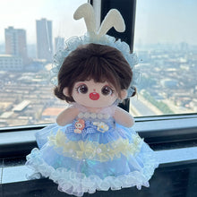 Load image into Gallery viewer, 20CM Cotton Doll Rompers Cartoon Plush Doll Replacement Outfit Lolita Dress Playing House Accessories Mini Clothes
