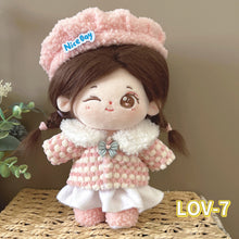 Load image into Gallery viewer, 20CM Cotton Doll Rompers Cartoon Plush Doll Replacement Outfit Dress Playing House Accessories Mini Clothes

