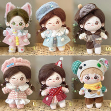 Load image into Gallery viewer, 20CM Cotton Doll Rompers Cartoon Plush Doll Replacement Outfit Dress Playing House Accessories Mini Clothes
