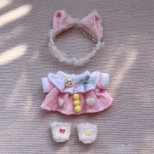 Load image into Gallery viewer, 20CM Cotton Doll Rompers Cartoon Plush Doll Replacement Outfit Dress Playing House Accessories Mini Clothes
